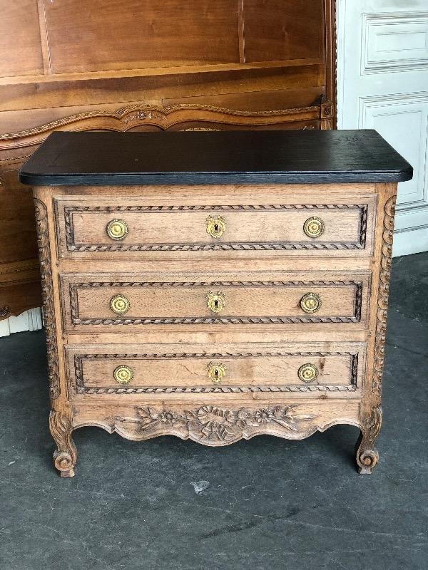 Bleached Oak Transition Louis Xv Xvi Style French Chest Of Drawers