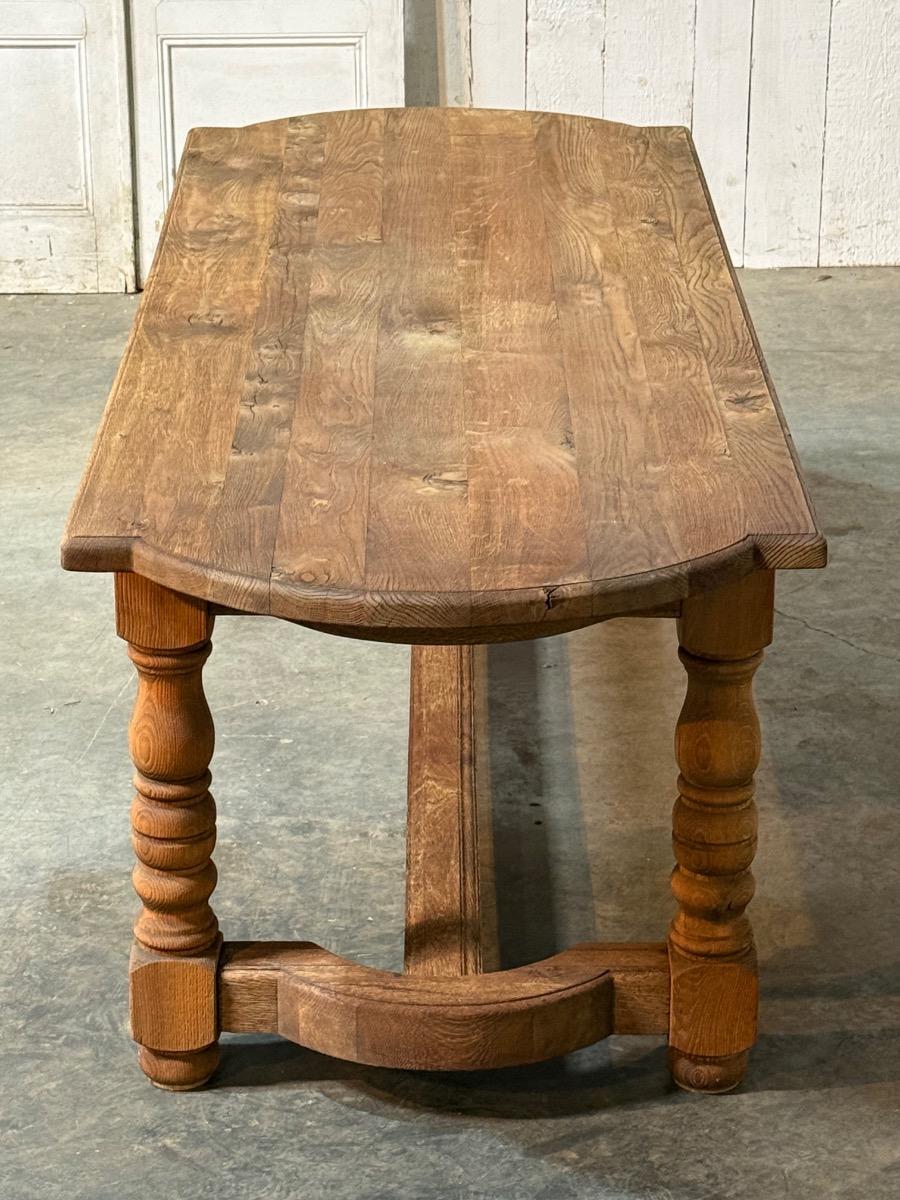 Bleached oak farmhouse table 