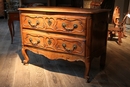  18 Th Century Provencal Fruitwood Serpentine Chest of drawers