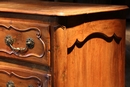  18 Th Century Provencal Fruitwood Serpentine Chest of drawers