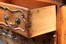  18 Th Century Provencal Fruitwood Serpentine Chest of drawers