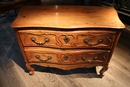  18 Th Century Provencal Fruitwood Serpentine Chest of drawers