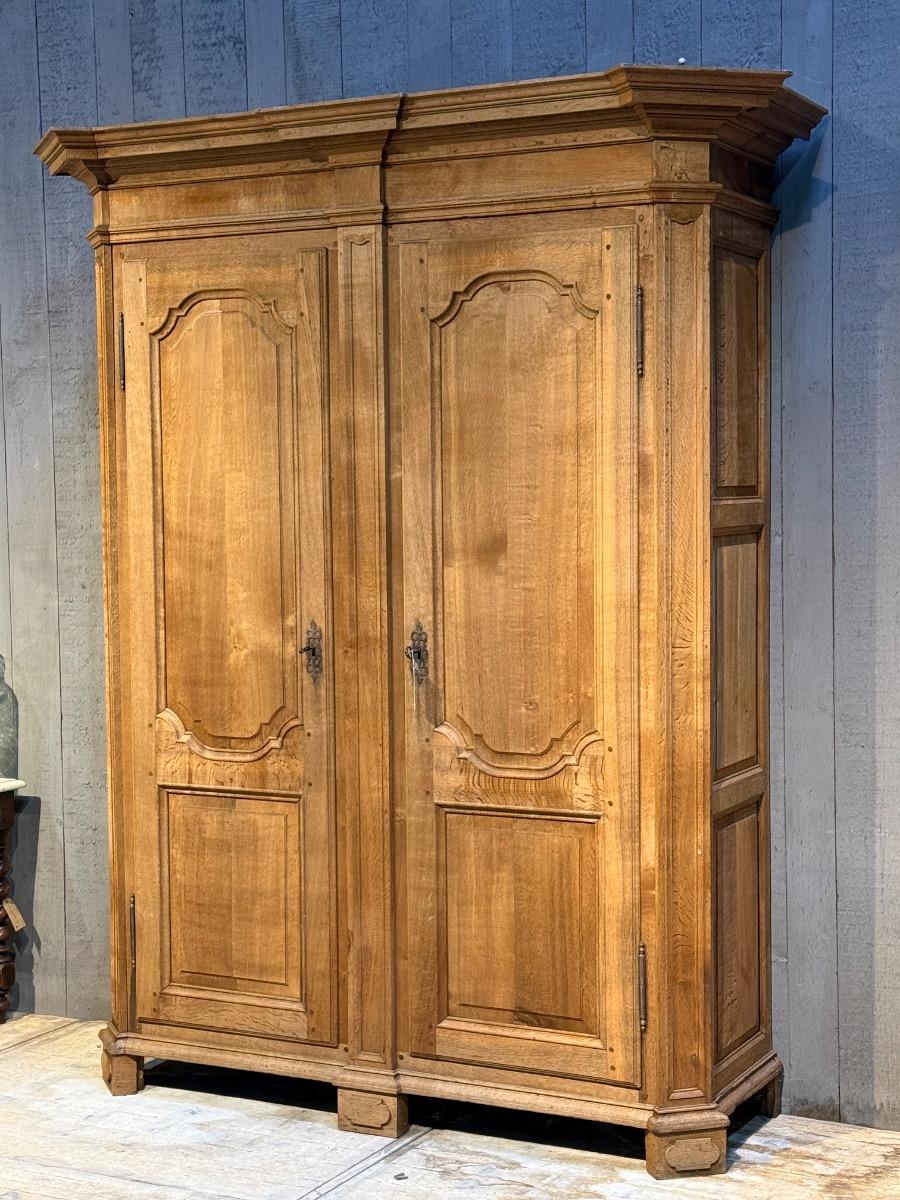 18th Century bleached oak Louis XIV Armoire