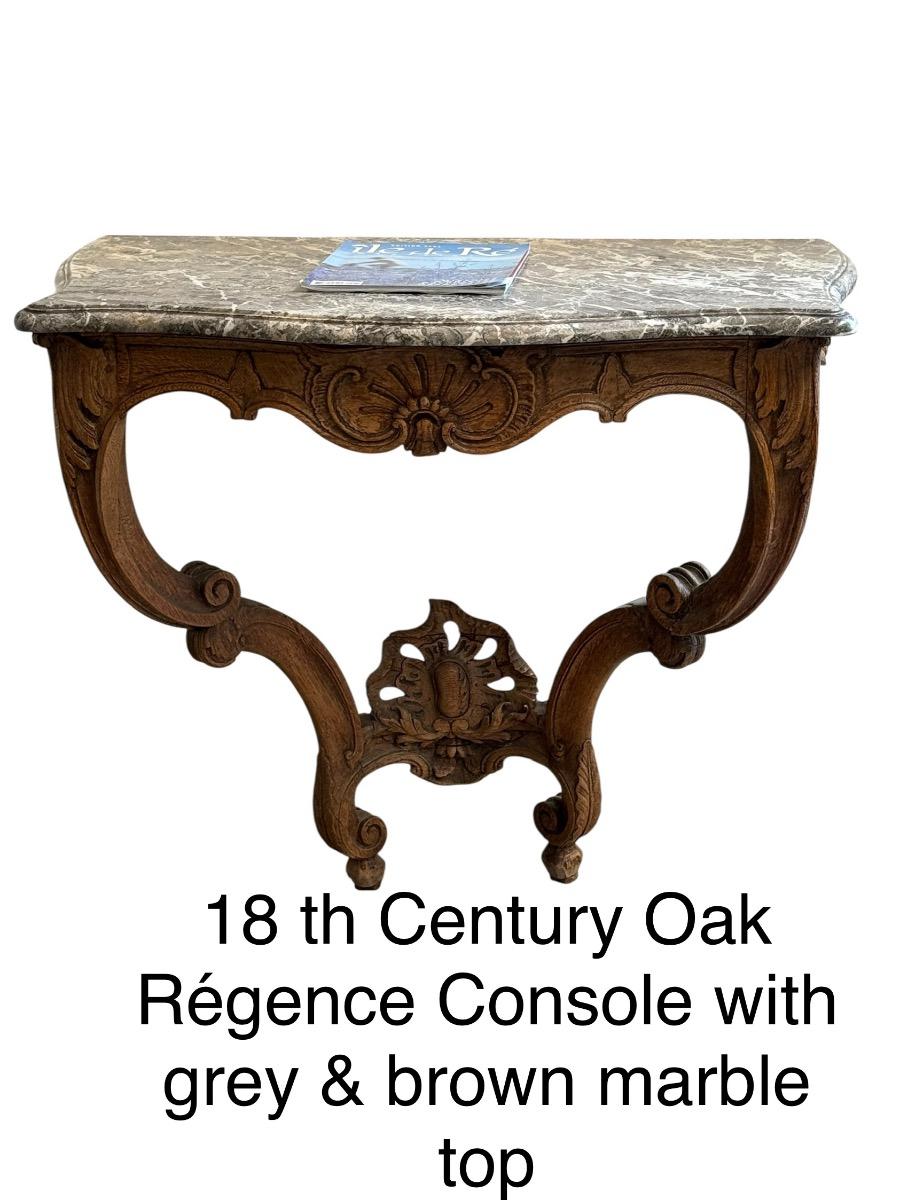 18th century french marble top console 