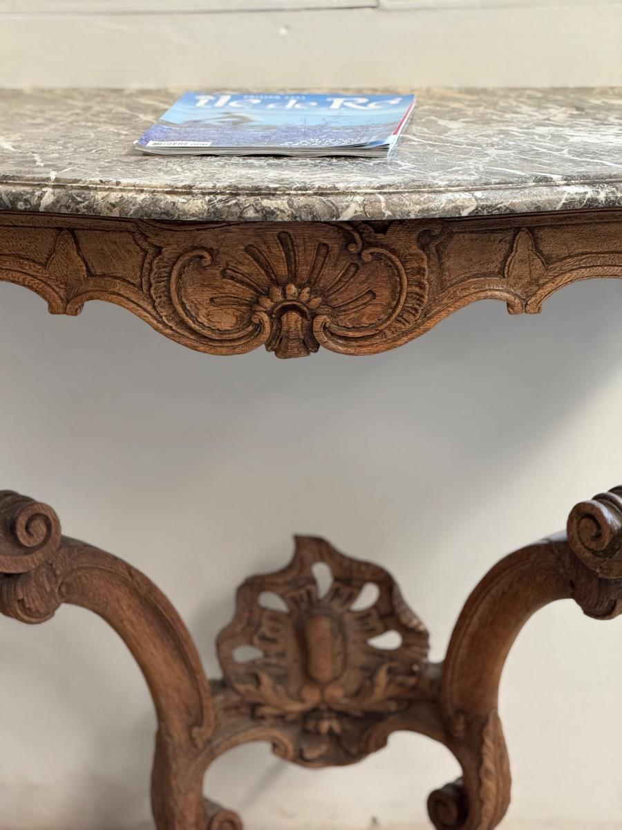 18th century french marble top console 