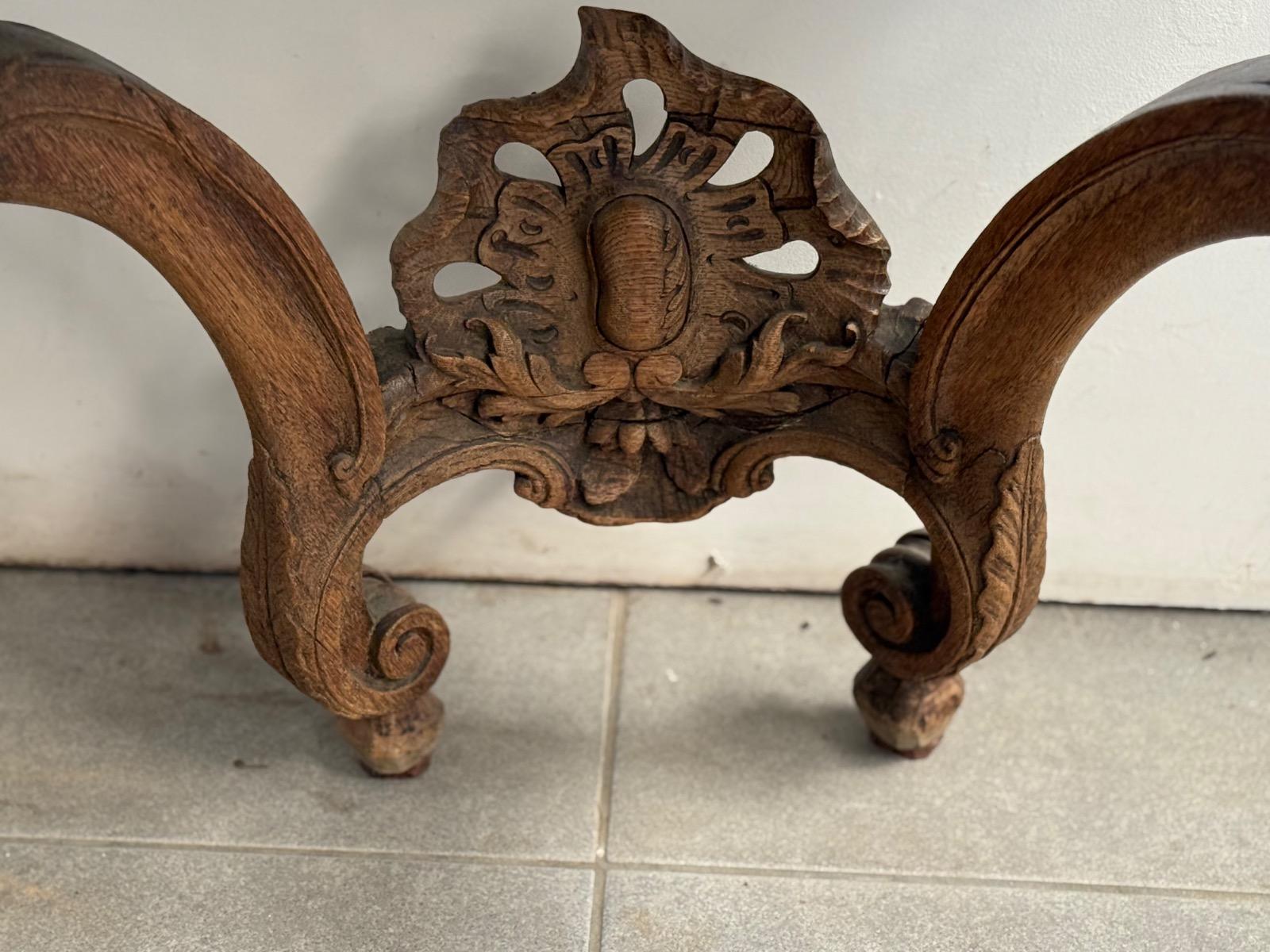 18th century french marble top console 