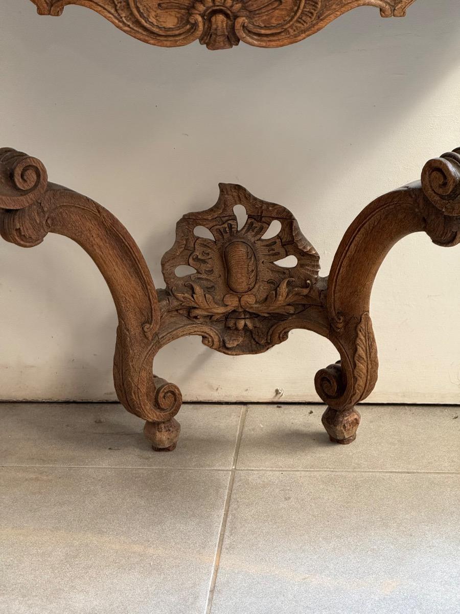 18th century french marble top console 