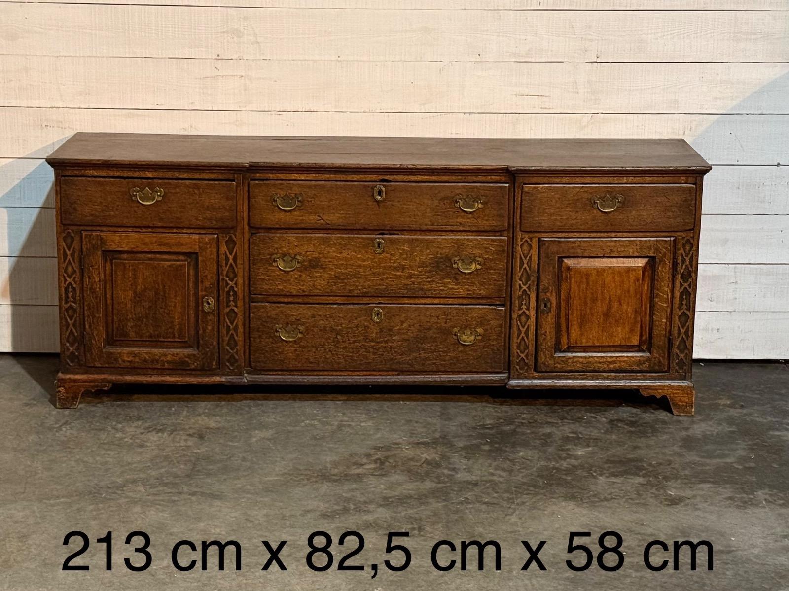 18th english oak dresser