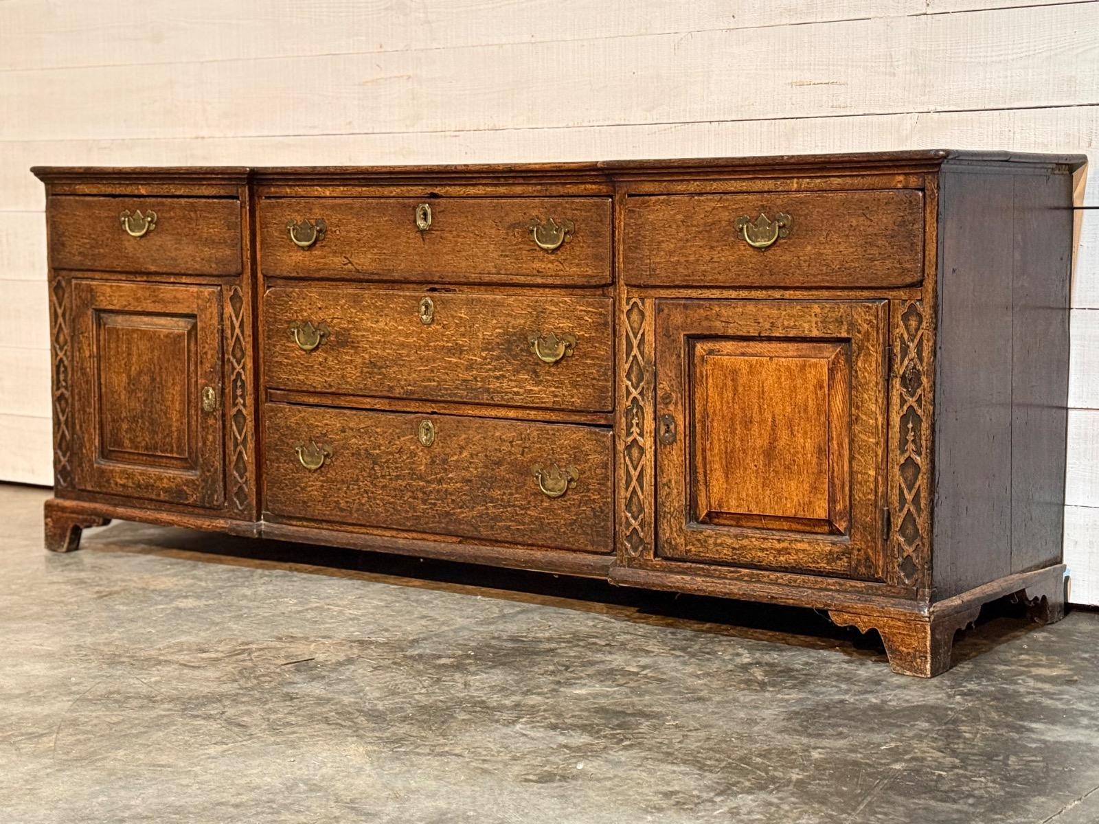 18th english oak dresser