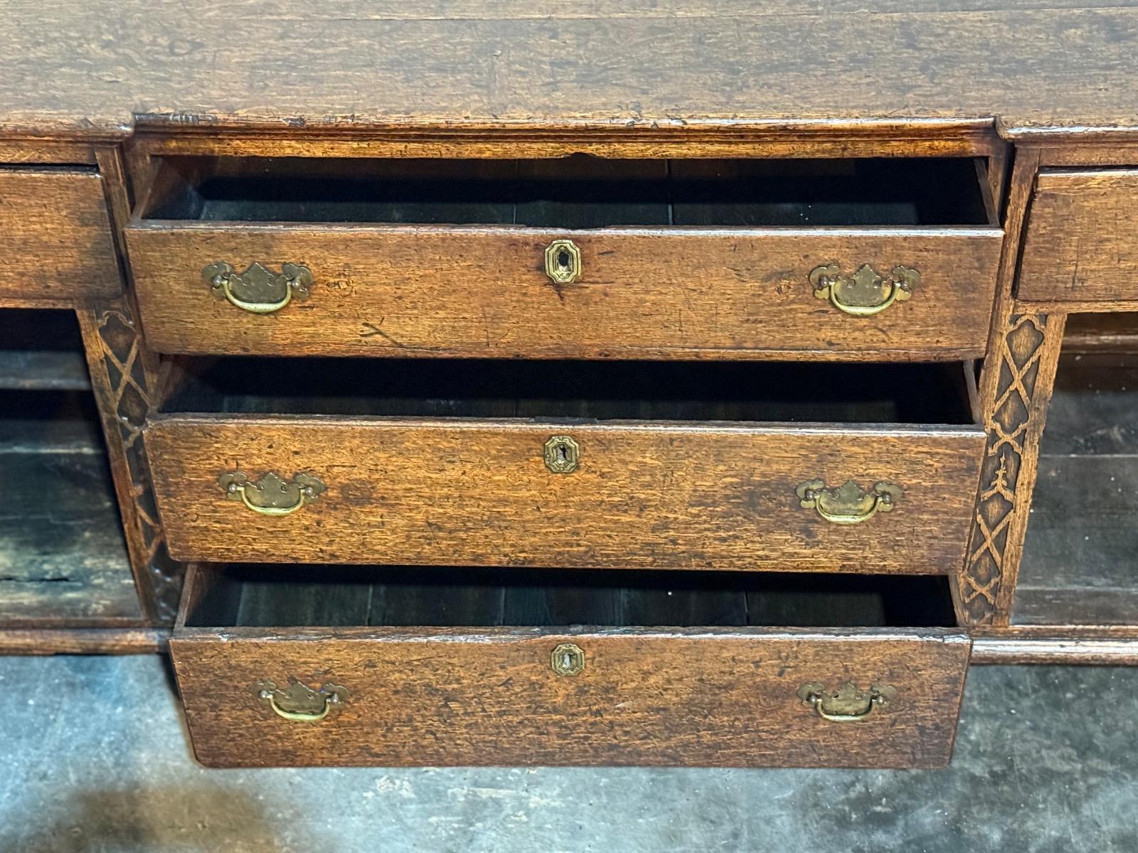 18th english oak dresser