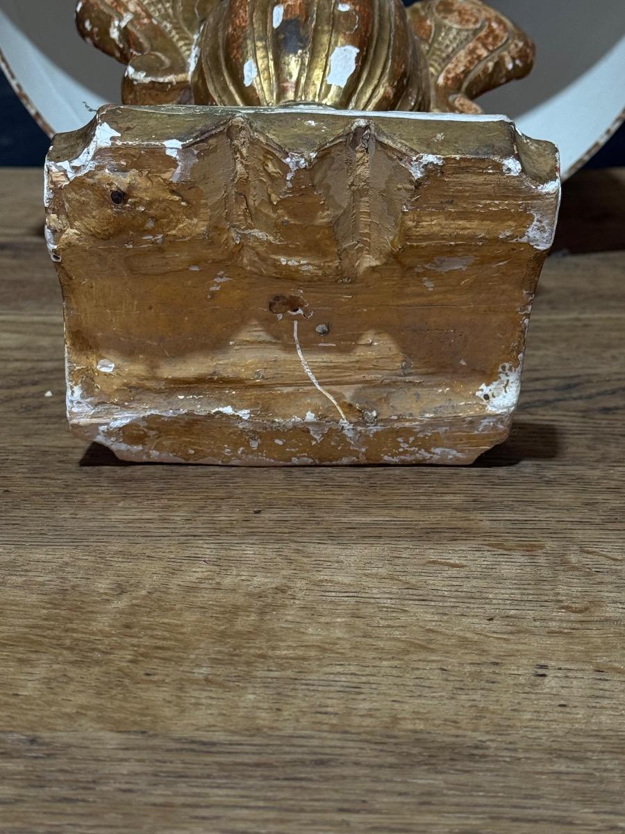 18th gilt wood urn table lamp