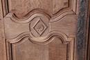 19th century Bleached Oak Louis XV French Armoire