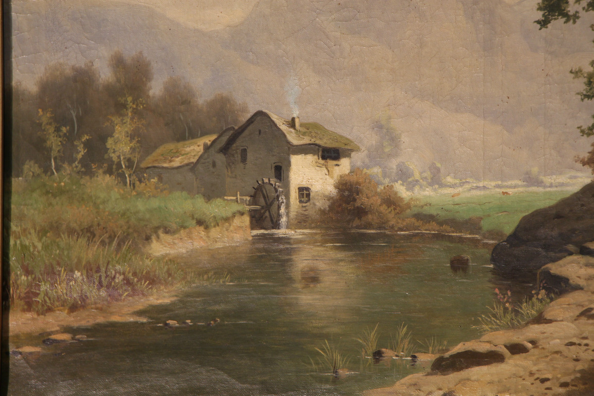 19th Century Paintings Oil On Canvas, 19th Century Landscape Paintings