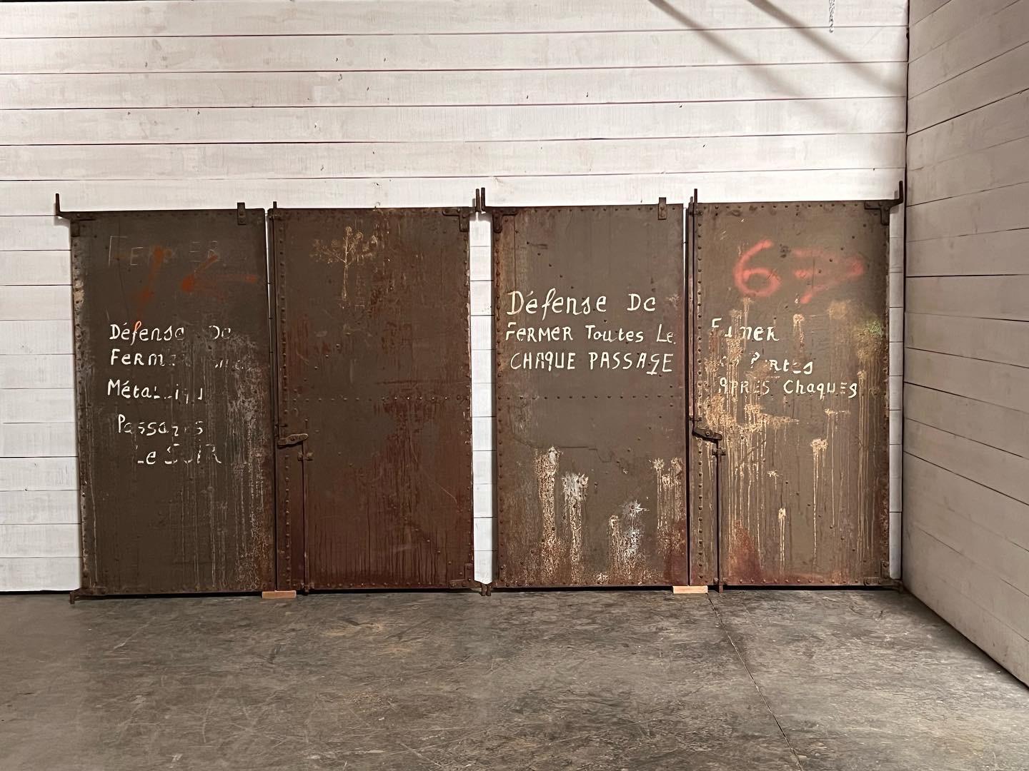 3 Pair of industrial doors 