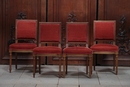 4 chaises LXVI en noyer 1880
