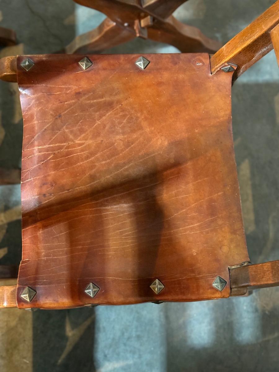 6 leather dining chairs 