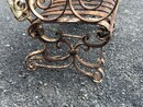Ancien banc de jardin en fer forgé et fonte