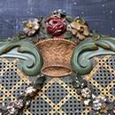 Ancien lit Transition Louis XV/XVI patiné et canné