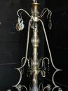 Ancien lustre crystal avec monture argentée