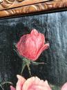 Ancienne huile sure toile Nature morte de roses