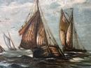 Ancienne peinture marine 19 ème