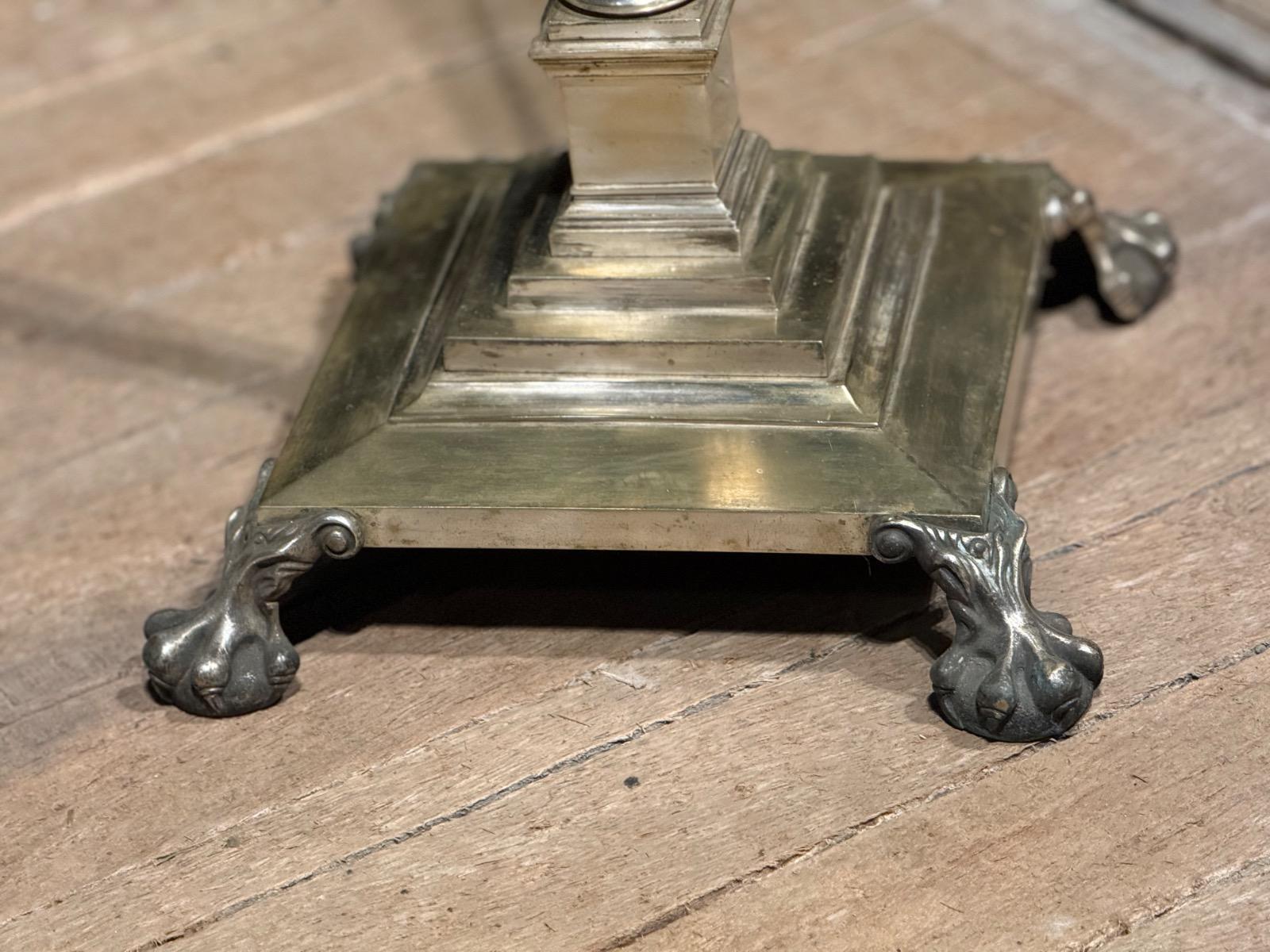 Antique brass standing lamp 