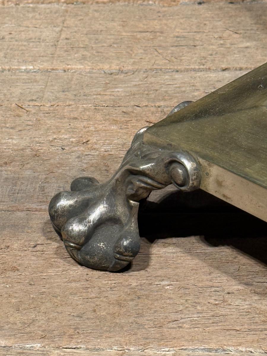 Antique brass standing lamp 