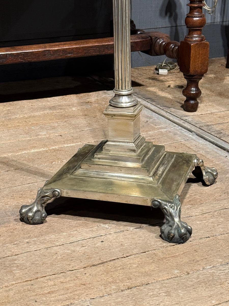 Antique brass standing lamp 