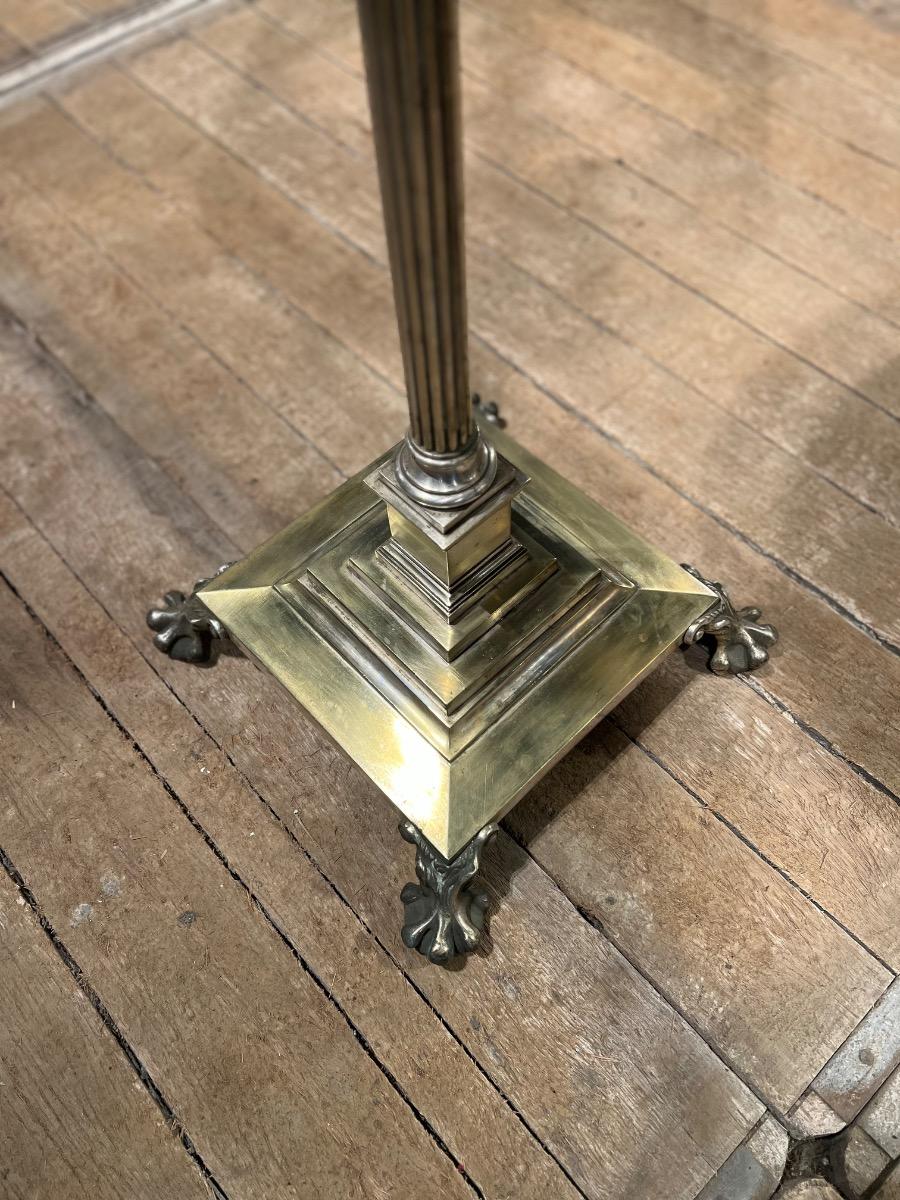 Antique brass standing lamp 