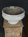 Antique concrete garden planter 