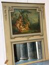 Antique french painted trumeau