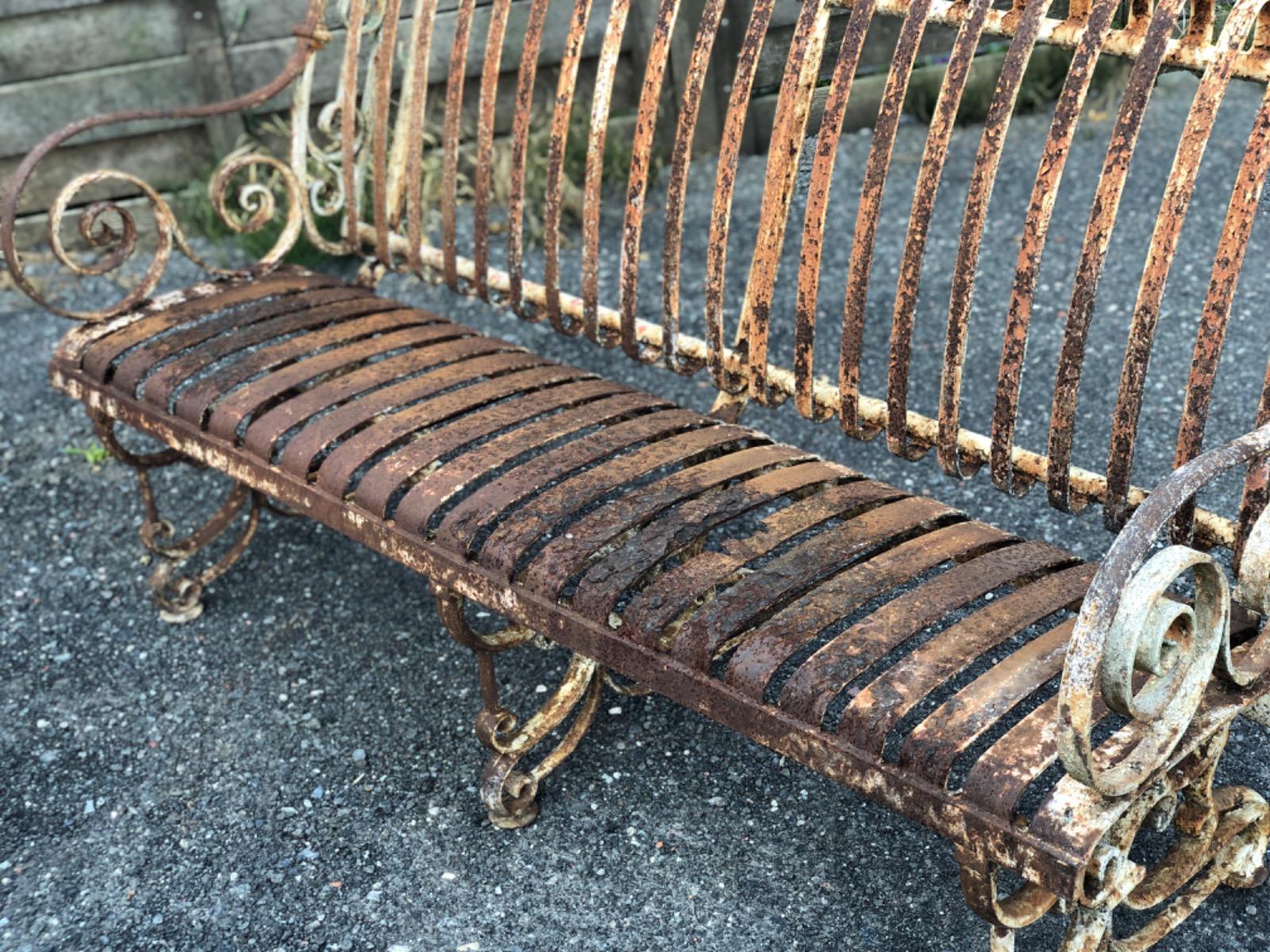 Antique garden bench 