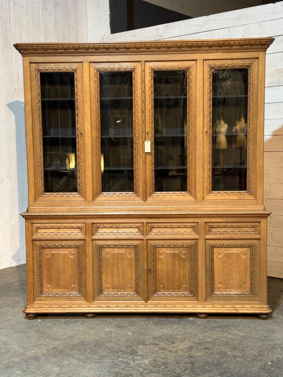 antique oak bookcase 