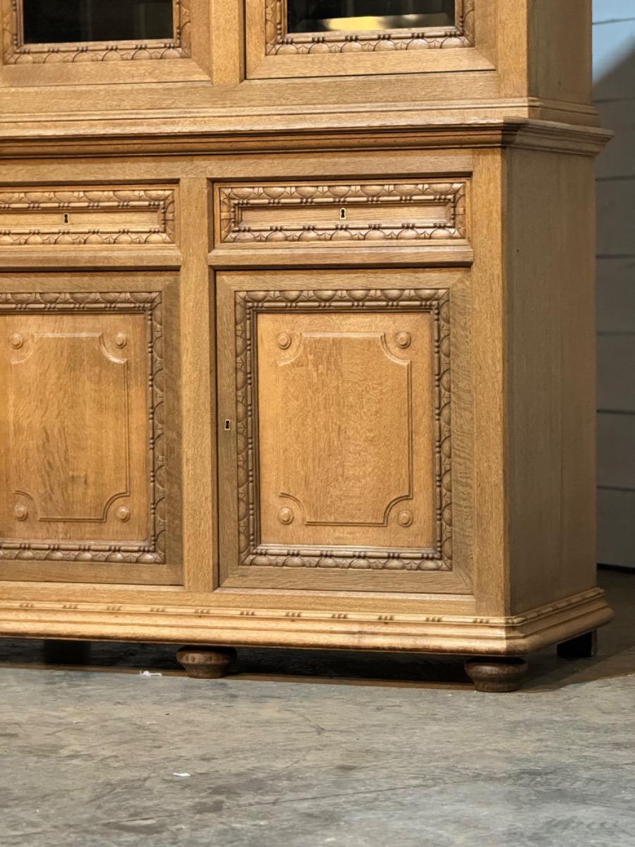 antique oak bookcase 