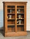 Antique oak display cabinet 