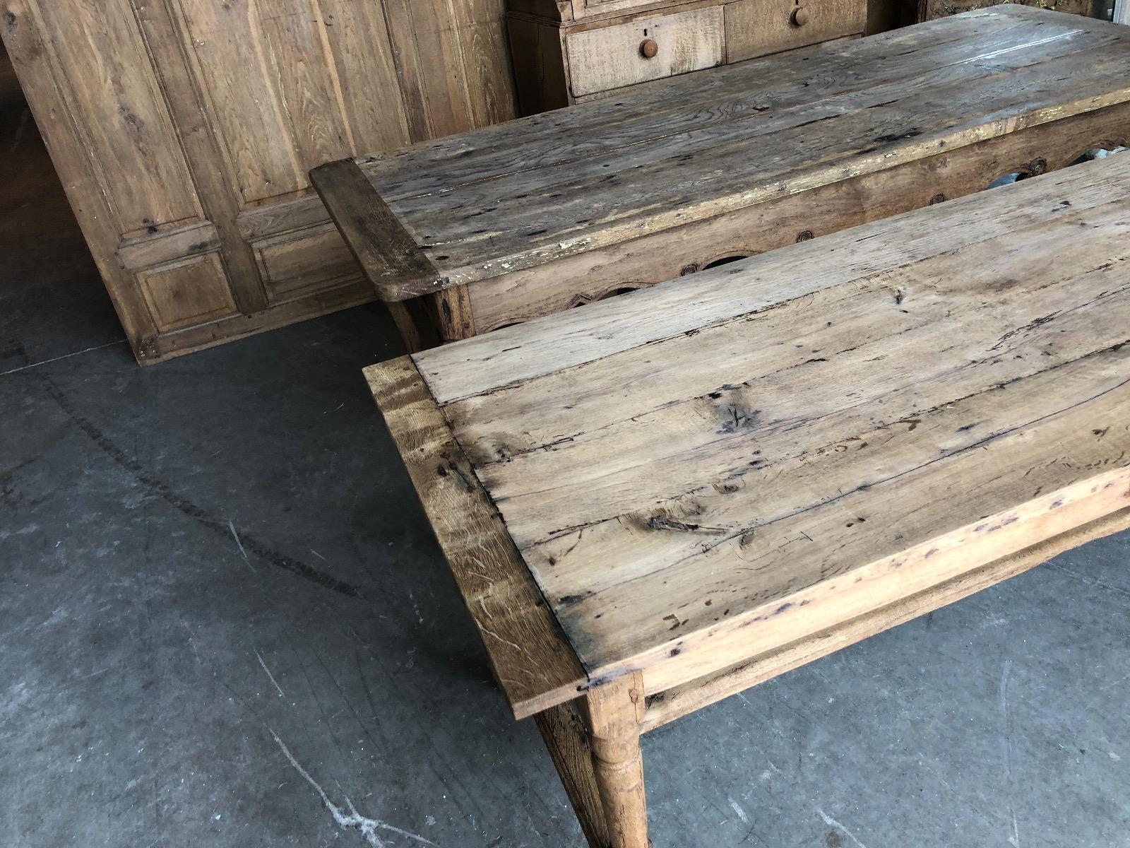 Antique oak farmhouse table