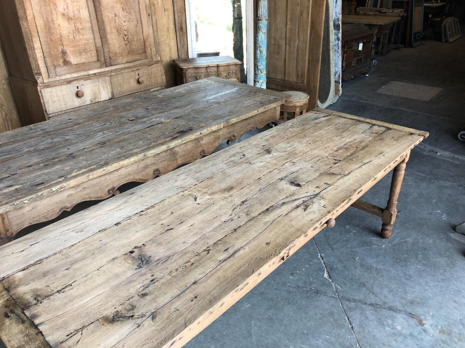 Antique oak farmhouse table