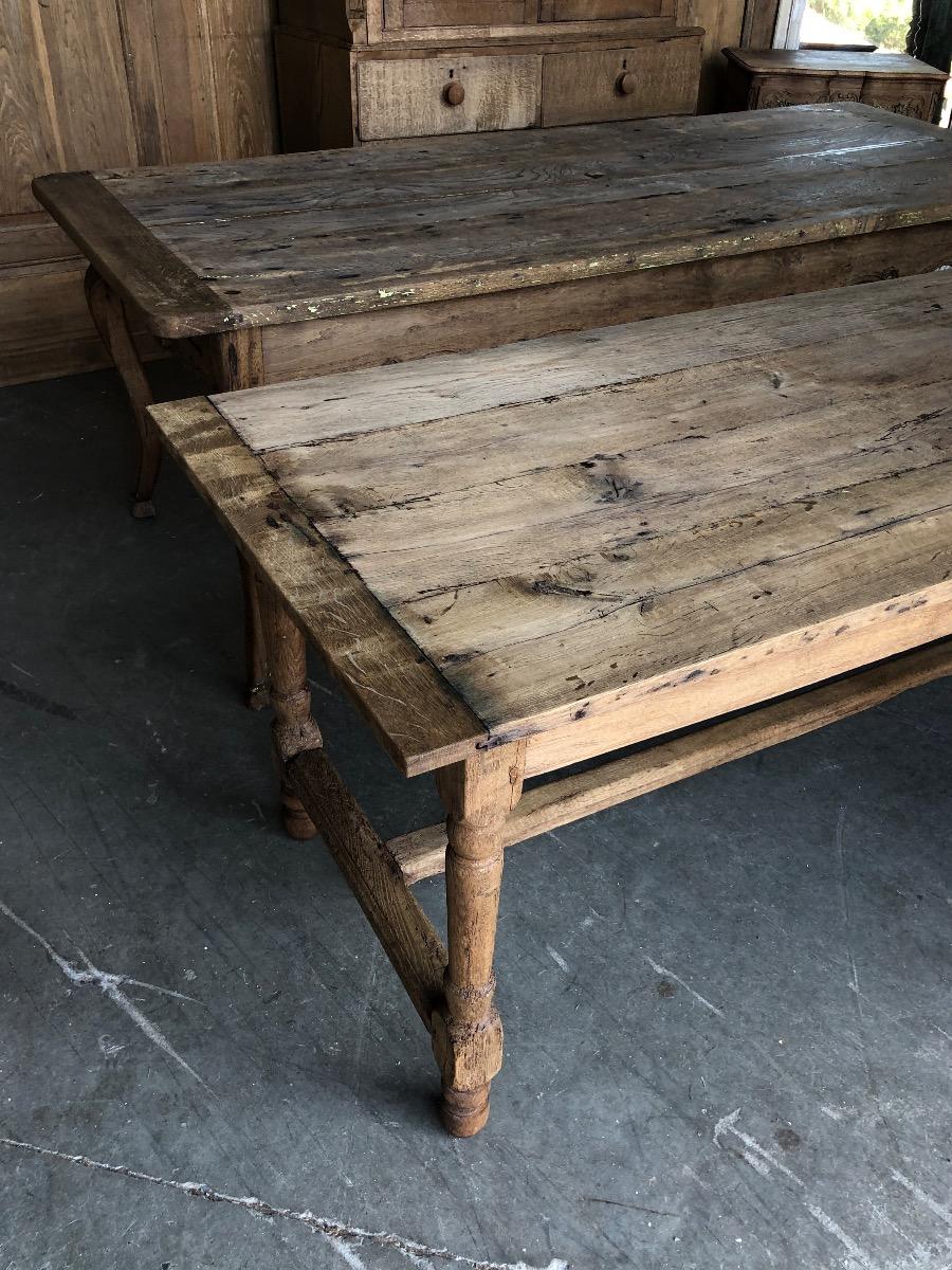 Antique oak farmhouse table