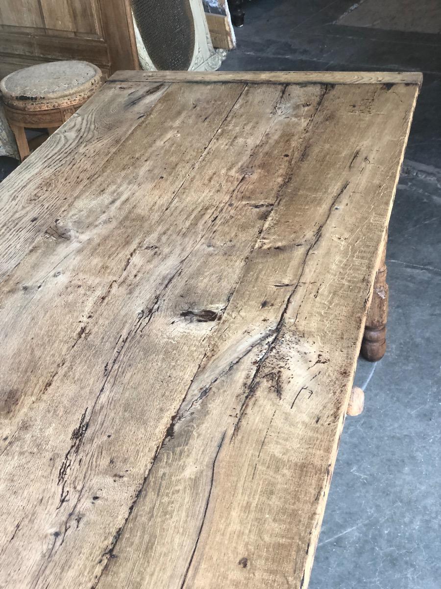 Antique oak farmhouse table