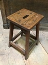 style Antique oak workshop stool