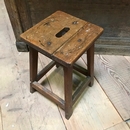 style Antique oak workshop stool