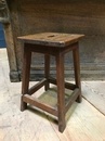 style Antique oak workshop stool