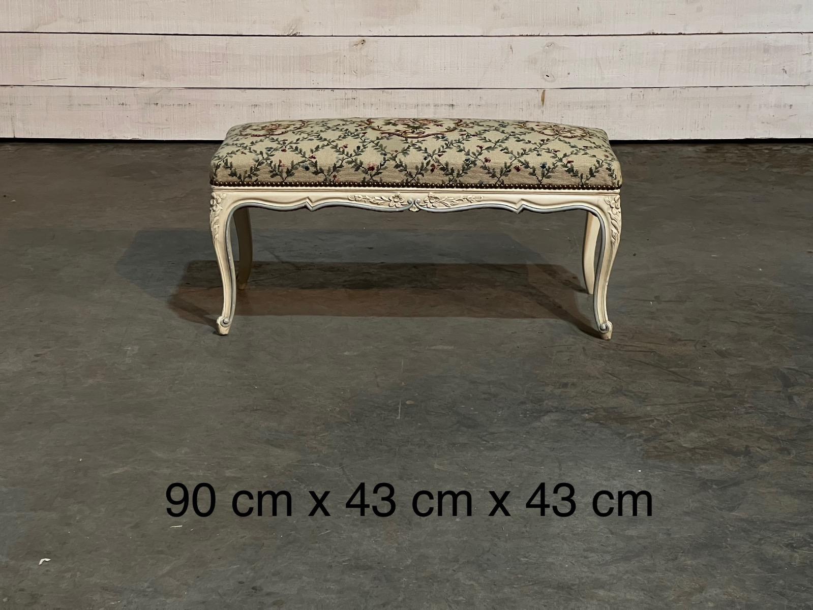 Antique painted bench 