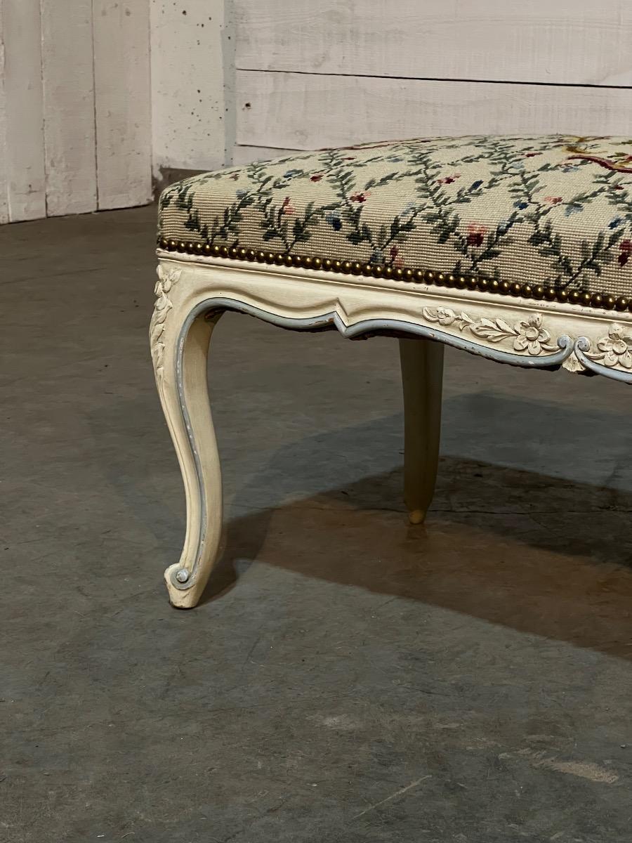 Antique painted bench 