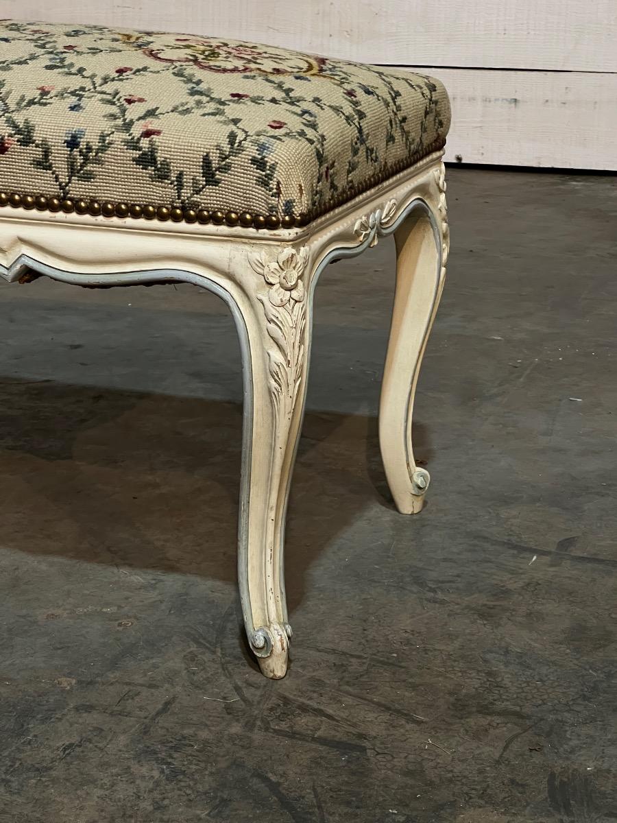 Antique painted bench 