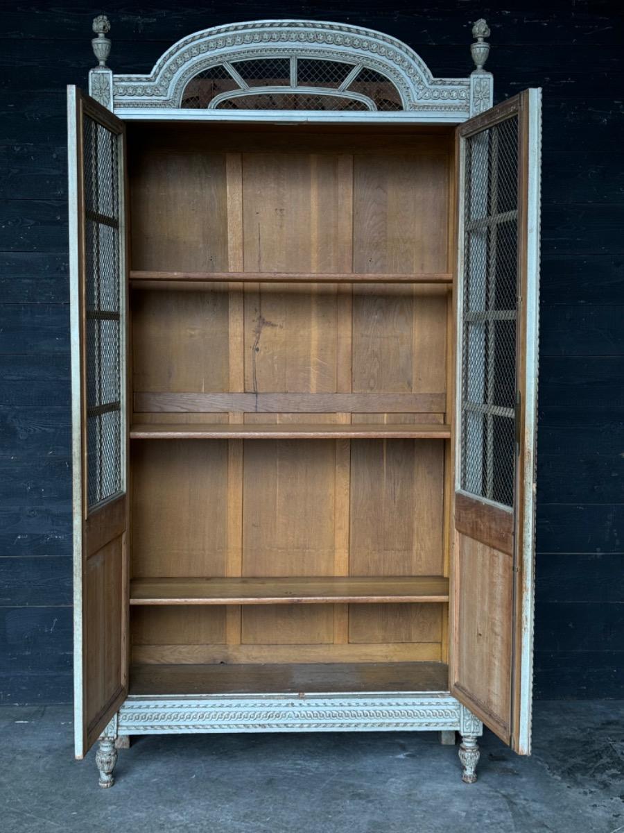 Antique painted bookcase 