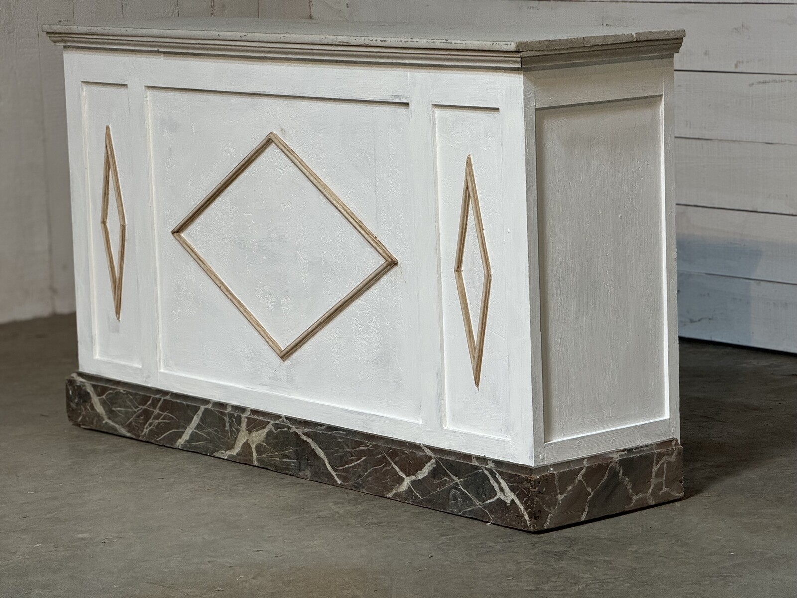 Antique painted counter