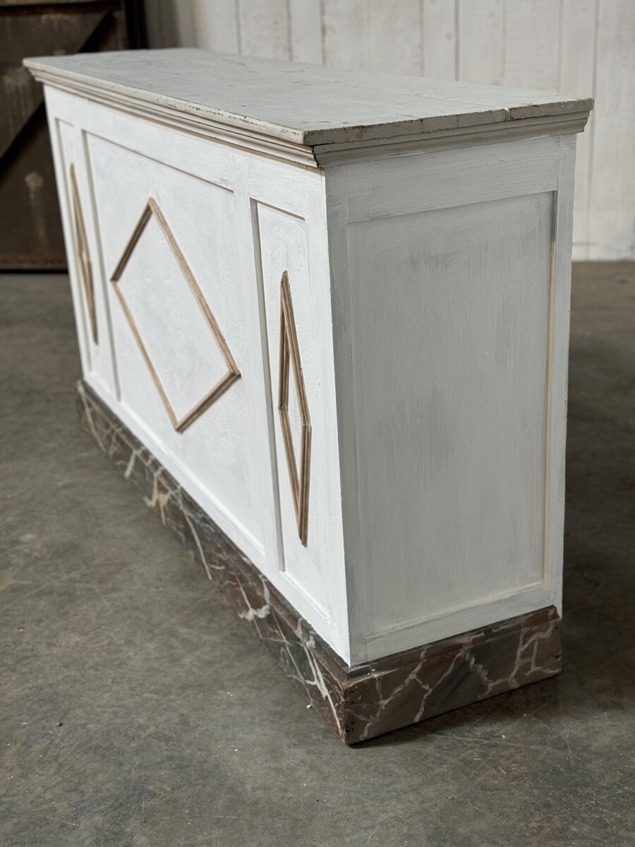 Antique painted counter