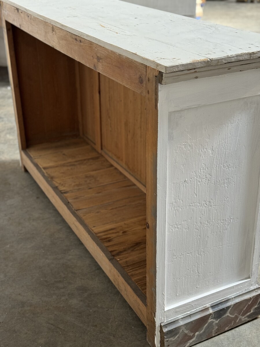 Antique painted counter