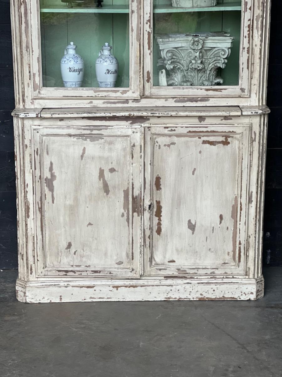 Antique painted kitchen cabinet